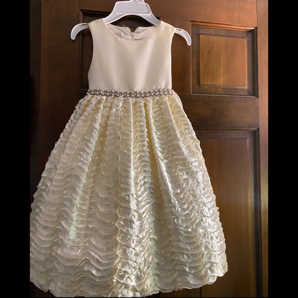 American princess kids pearl waist dress